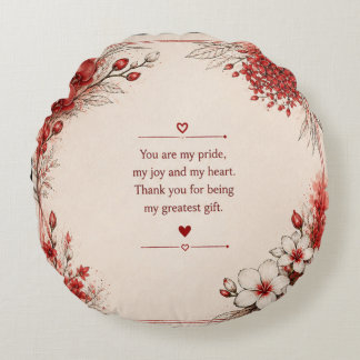 COUSSINS RONDS CADEAU D'AMOUR POUR LA FÊTE DES FILLES 