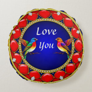 Coussins Ronds Cadeau d'amour pour les amoureux de la nature - Ar