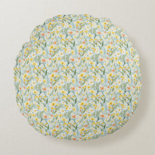 Coussins Ronds Cadeau d'anniversaire Les Fleurs Sont Reposantes