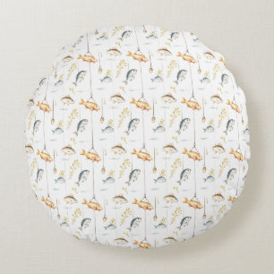 Coussins Ronds Cadeau d'anniversaire Les Pêcheurs Sont Nés Honn