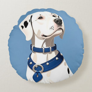 Coussins Ronds Cadeau de décoration intérieure mignon chien dalma