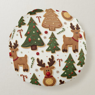Coussins Ronds cadeau de noël