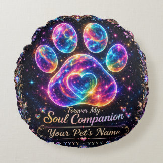 Coussins Ronds Cadeau de souvenir personnalisé pour animaux de co