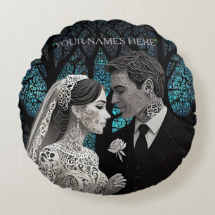 Coussins Ronds Cadeau mariage