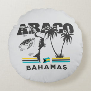 Coussins Ronds Cadeau souvenir Bahamas : Abaco Bahamas Independen