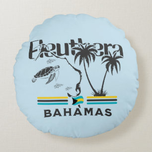 Coussins Ronds Cadeau souvenir Bahamas : Eleuthera Bahamas Drapea