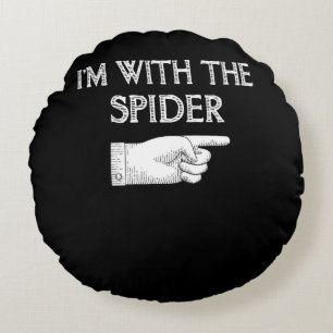 Coussins Ronds Cadeau Spider I'm With The Spider Costume Matchi
