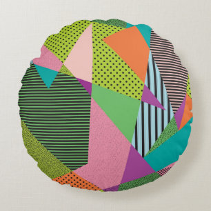 Coussins Ronds Cadre créatif Memphis Design moderne