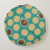 Coussins Ronds Café et cookies (Dos)