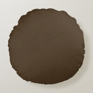 Coussins Ronds Café noir (uni)
