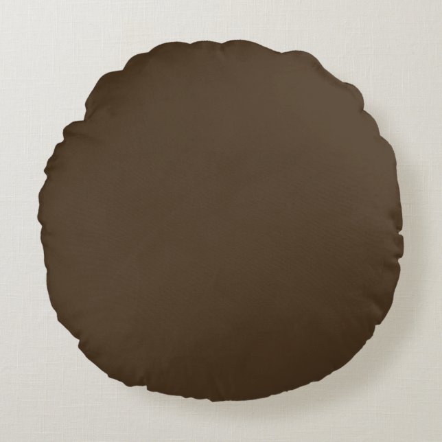 Coussins Ronds Café noir (uni) (Devant)