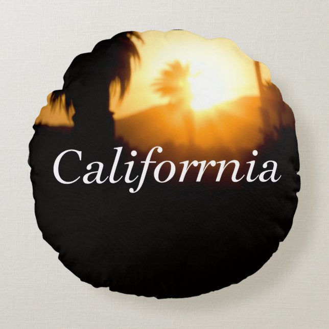Coussins Ronds California Dreamin' (Devant)