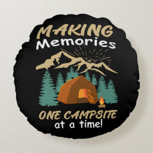 Coussins Ronds CAMPING Faire des souvenirs