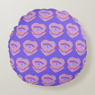 Coussins Ronds Capricorne Zodiac Coquette Coeur gâteau d'annivers