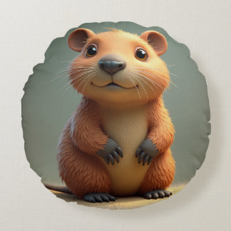Coussins Ronds capybara pillow cushion