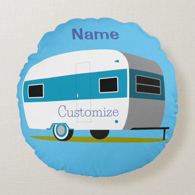 Coussins Ronds Caravan Camper RV Thunder_Cove (Devant)