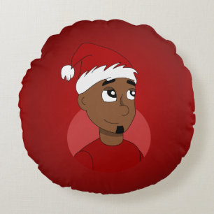Coussins Ronds Caricature de Noël