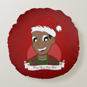 Coussins Ronds Caricature de Noël