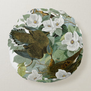 Coussins Ronds Carolina Pigeon Audubon Morning Dove