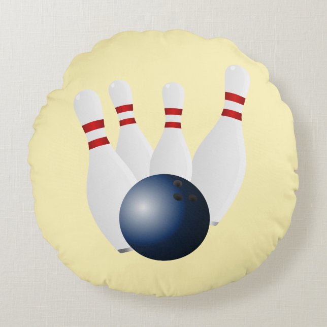Coussins Ronds Carreau de bowling (Devant)