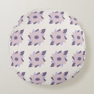 Coussins Ronds Carreau décoratif coloré pastel violet