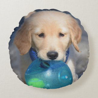 Coussins Ronds Carreau rond fait sur commande de chiots espiègles