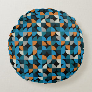 Coussins Ronds Carreaux de mosaïque géométrique sans soudure m