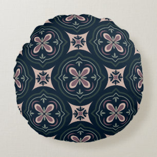 Coussins Ronds Carreaux Géométriques Floraux Terreux