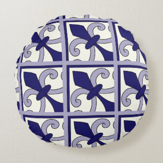 Coussins Ronds Carreaux Marocains Motif #2