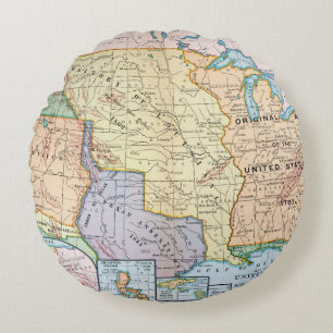 Coussins Ronds Carte : Les USA Expansion, 1905