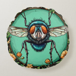 Coussins Ronds Cartoon Fly