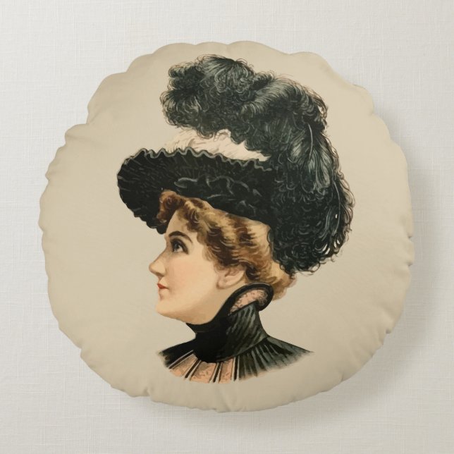 Coussins Ronds Casquette 1899 pour les dames #16 (ère (Devant)