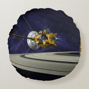 Coussins Ronds Cassini Saturn Insertion Orbite Jeu d'oreiller