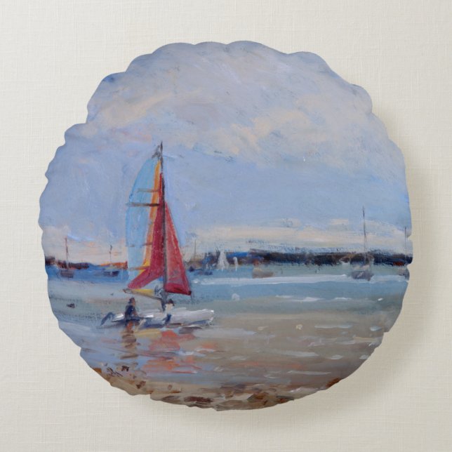 Coussins Ronds Catamaran la Bretagne (Devant)