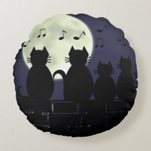 Coussins Ronds caterwaugh au clair de lune