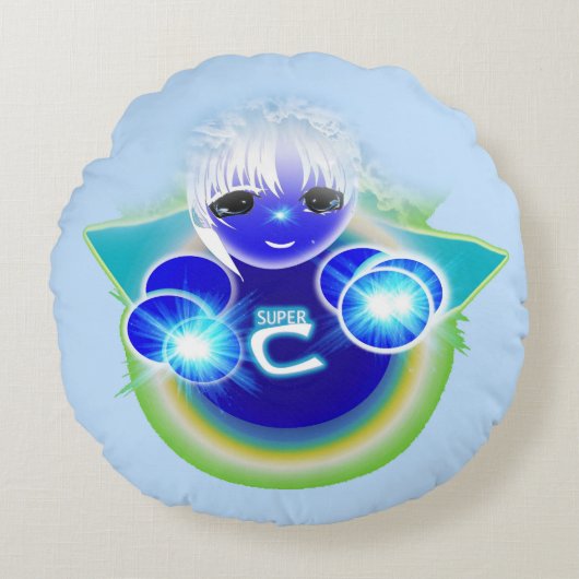 Coussins Ronds Celu superbe, la guérison et poupée de santé pour (Devant)