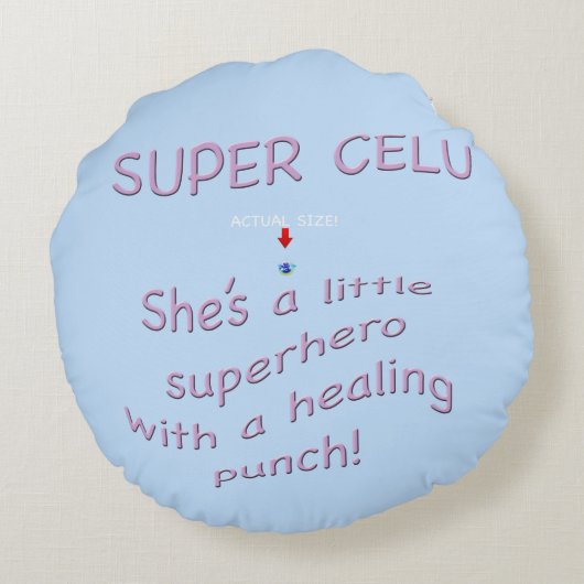 Coussins Ronds Celu superbe, la guérison et poupée de santé pour (Dos)