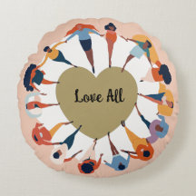 Cercle d'amour Jeu d'oreiller