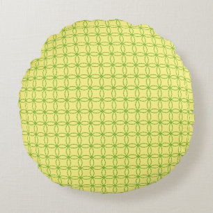 Coussins Ronds Cercle de Feuilles par Kenneth Yoncich