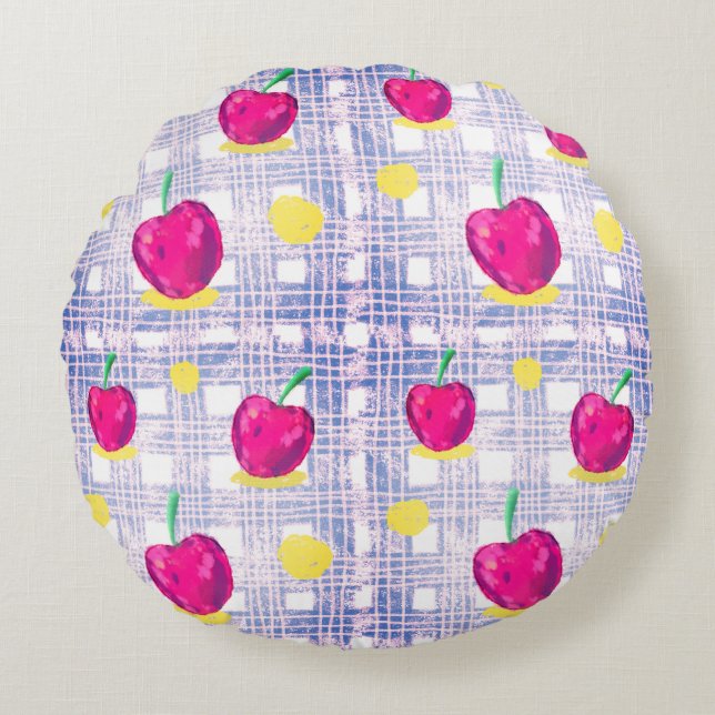 Coussins Ronds Cerise (Devant)