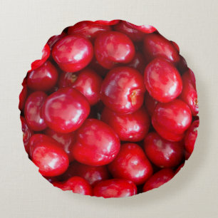 Coussins Ronds Cerise sucrée