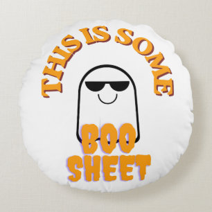Coussins Ronds C'est du papier de Boo – Un jeu de mots drôle d'Ha