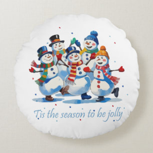 Coussins Ronds C'est la saison d'être joyeux Danse joyeuse des bo
