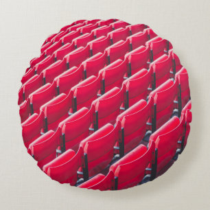 Coussins Ronds Chaises de théâtre rouges