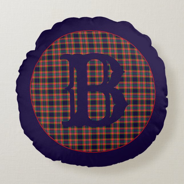 Coussins Ronds Champ de bataille Plaid (Devant)
