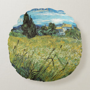 Coussins Ronds Champ de blé vert Vincent van Gogh