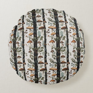 Coussins Ronds Champs de champignon