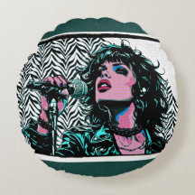 Chanteur Pop Art Amateurs de Musique Rose Sarcelle