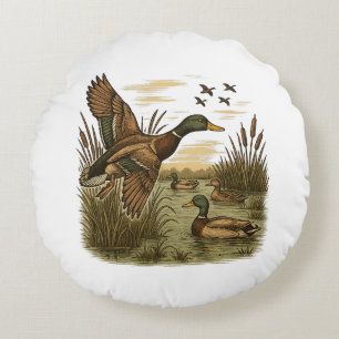 Coussins Ronds Chasse-Rétro-Volant-Colvert