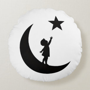 Coussins Ronds Chasseur de rêves Design minimaliste mignon de lun